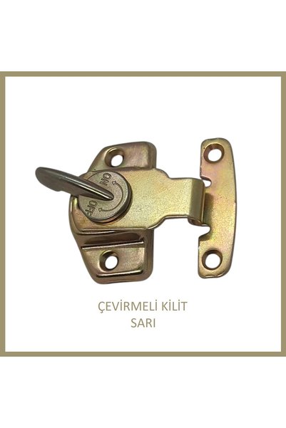 Adilon Çevirmeli Kilit Galvanizli Sürgülü Kapı Kilidi