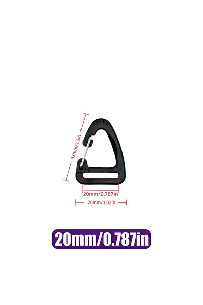 Choice 5pcs 20mm 5-20Pcs Plastic Spring Quickdraws Clip Hooks Keychain Belt B...