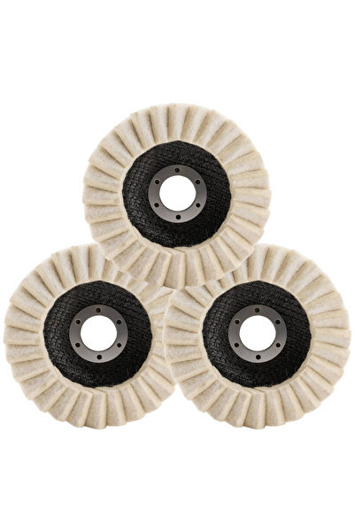 Choice 3pcs 125mm 5 Inch Wool Felt Polishing Wheel Disc for Angle Grinder Woo...