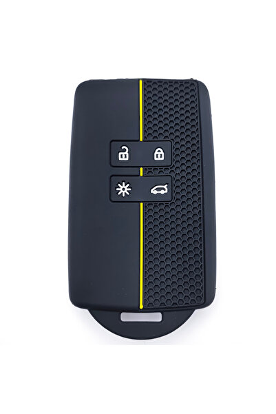 Choice غطاء مفتاح سيارة سيليكون أصفر، غطاء جهاز تحكم عن بعد ذكي، مناسب لسيارا...