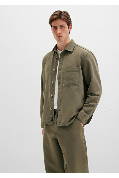 Mavi Green Shirt with Pocket Detail Regular Fit / Normal Cut 0211683-71816