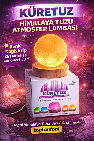 TOPTANFONİ Küre Tuz / USB’li Enerji Lambası