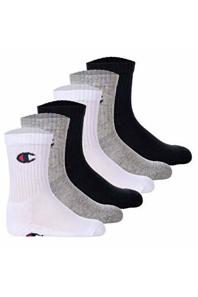 Champion Kinder Socken, 6er Pack - Crew Socken, einfarbig