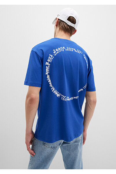 Mavi T-Shirt mit Jeans-Print, lockere Passform / bequemer Schnitt 0612899-70907