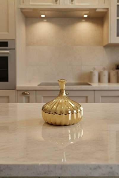 rova tr Gül Serisi Cam Titanyum Kaplama Şekerlik & Masaüstü Aksesuarı Çok Ama...