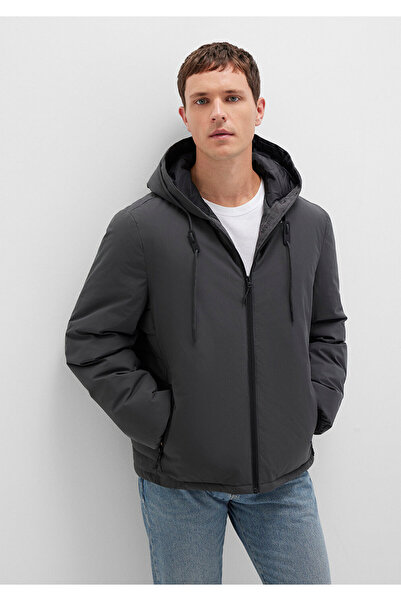 Mavi Hooded Anthracite Puffer Jacket 0110352 -86803