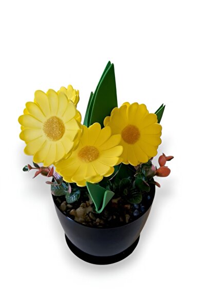 nftart.design Artificial Flower - Margarite Daisy in a Pot