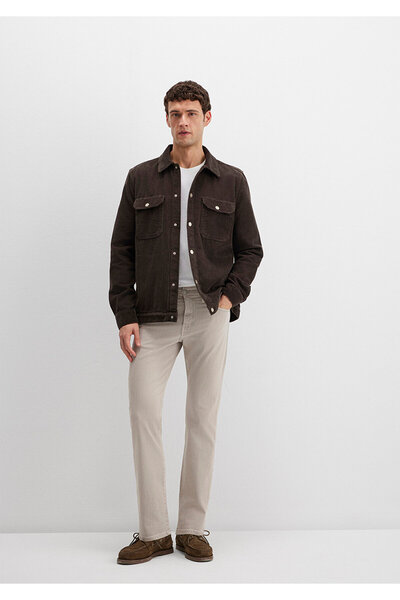 Mavi Hunter Comfort Beige Gabardine Trousers 0020283628