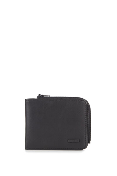 Mavi Black Wallet with Zipper Detail 091361-900