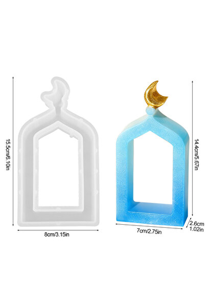 Choice قالب سيليكون رمضاني، قالب شموع من الجبس والأسمنت، اصنعها بنفسك، حرفة ي...