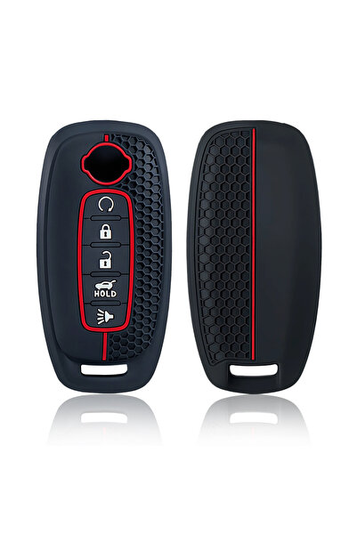 Choice3 غطاء مفتاح سيارة سيليكون بخمسة أزرار لسيارات نيسان إكس-تريل T33، كيكس...