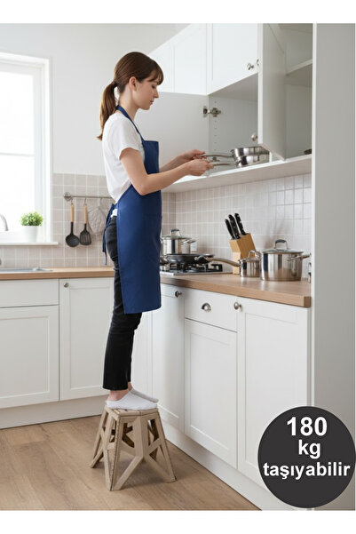 Atlas 5 YILDIZ ☆☆☆☆☆ YÜKSEK KALİTELİ BÜYÜK BOY PLASTİK KATLANIR TABURE 39 CM