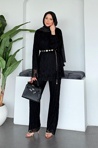 Şulemoda Giyim Dream Lace Suit Black