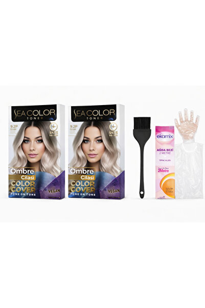 Sea Color TONER 9.2P Ombre Cilası Tonlayıcı Saç Jel Boyası 2 KUTU