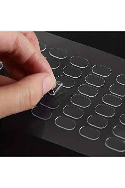 Choice 200 قطعة من وسادات الشريط اللاصق الشفاف ذي الوجهين - لاصق غير قابل للا...