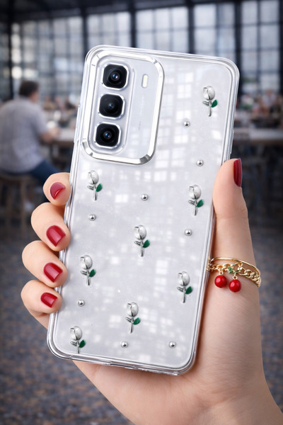 Ceponya جراب لهاتف Infinix Hot 50 Pro Plus 4G بتصميم وسادة هوائية وغطاء عمود ...