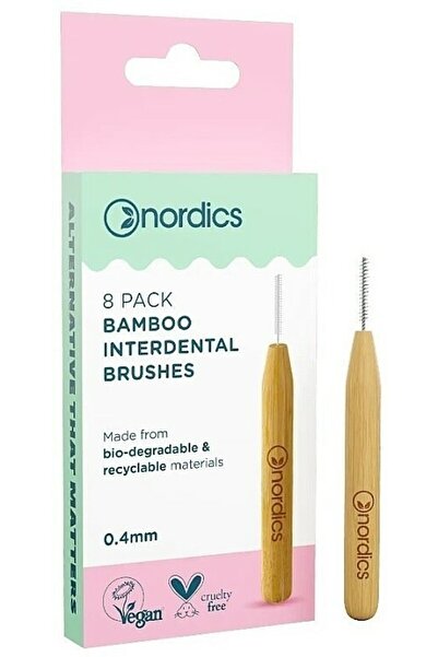 JollyMag Periute interdentare din bambus, 8 bucati, Nordics