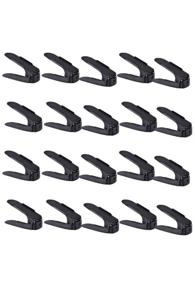 JollyMag Set of 20, Organizer, Shoe Rack, Adjustable 3 Positions, Double Stor...