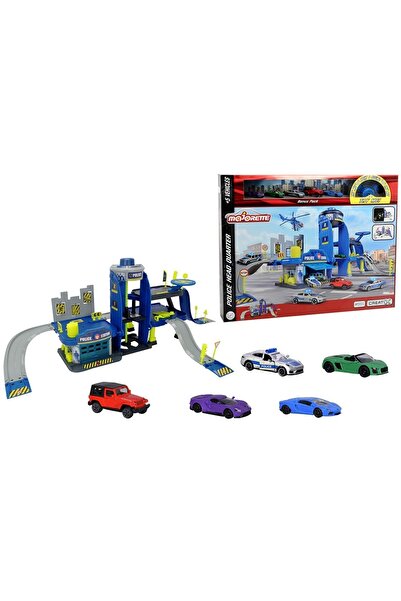 Majorette Pista de masini Majorette Creatix Police cu 5 masinute