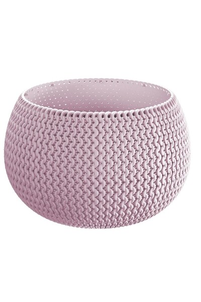 Prosperplast Ghiveci decorativ pentru flori, rotund, violet, 29 x 19,5 cm, bo...