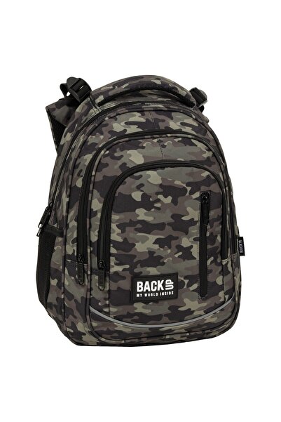 OEM Ghiozdan pentru copii, Backup, Impermeabil, 3 compartimente, Army, PLB5R3...