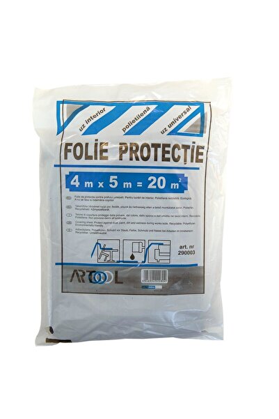 JollyMag Folie acoperire/protectie 4x5 m, 20 mp, LDPE, 40 microni, ARTOOL