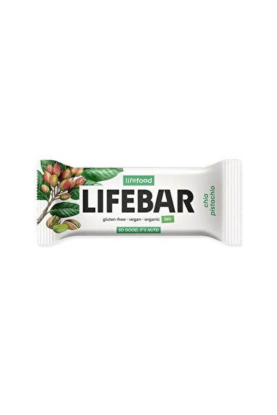 JollyMag Lifebar baton cu chia si fistic, raw, bio, 40g