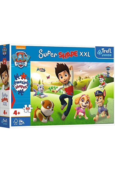 JollyMag PUZZLE TREFL PRIMO SUPER SHAPE XXL 60 PATRULA CATELUSILOR