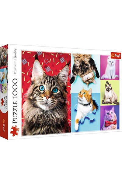 Trefl Puzzle - Happy Cats, 1000 piese