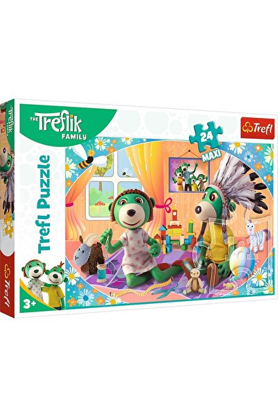 Trefl Puzzle Trefl Maxi Treflik Familia Fericita, 24 piese