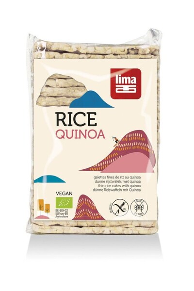 JollyMag Rondele de orez expandat cu quinoa 130g Lima