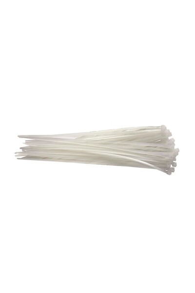 beorol Coliere (fasete) plastic albe 2.5 x 150 mm, set 100 buc,