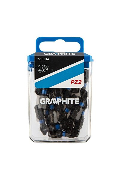 graphite Set varfuri, biti, de impact, PZ 2, 1/4", 20 buc, PZ 2 x 25 mm,