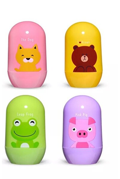 drool Sada 4 kusů pro péči o dětské nehty (Model: Žlutý medvídek)