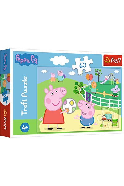 Trefl Puzzle Trefl Peppa Pig Distractie cu prietenii, 60 piese