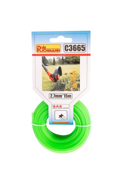 JollyMag Fir rezerva cositoare, trimmer, tip stea, 2.7 mm x 15 m, Richmann