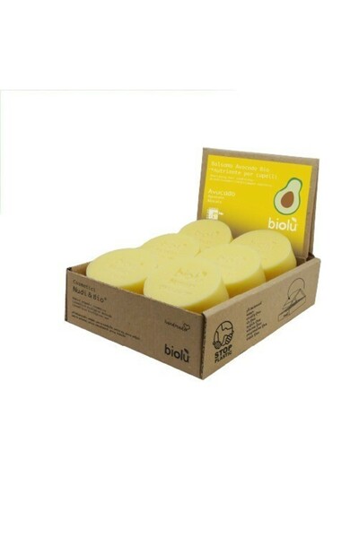 Biolu Balsam solid de păr cu avocado, Biolu, 12 buc x 60g