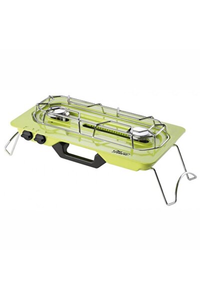 Strend Pro Aragaz inteligent de camping, portabil, 2 arzătoare, aprindere pie...