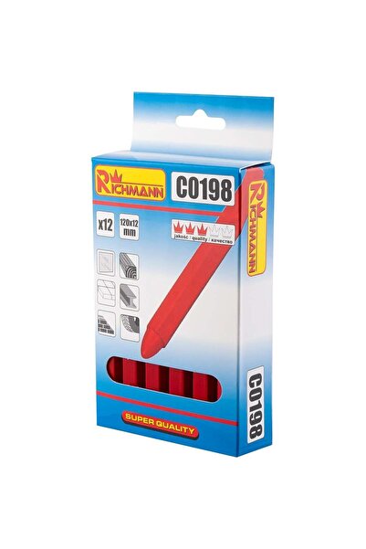 richmann Τεχνική κιμωλία, κόκκινη, σετ 12 τεμαχίων, 12 x 120 mm,