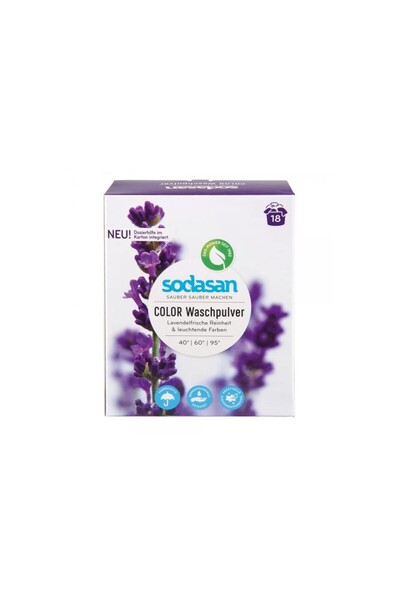 JollyMag Detergent Praf Bio rufe Albe si Colorate cu Lavanda 1,010 Kg Sodasan