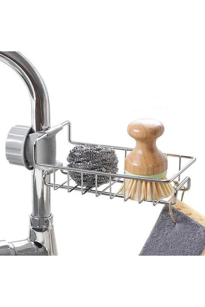 Avex Universal Organizer for Kitchen or Bathroom, Stainless Steel, Silver Color
