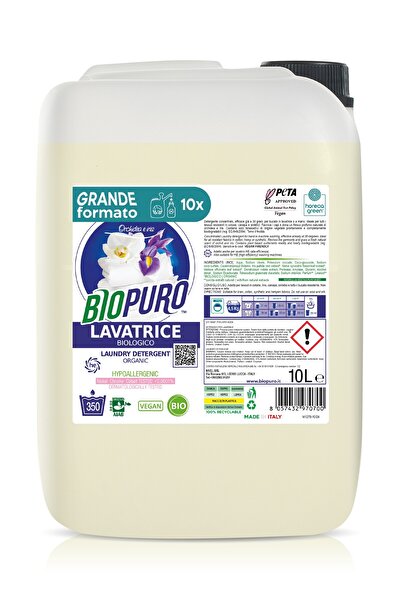 Biopuro Nou Detergent pentru rufe albe si colorate cu iris si orhidee hipoale...
