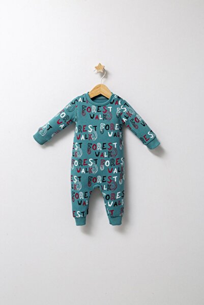 JollyMag Salopeta pentru bebelusi de iarna Forest, Tongs baby, baietei (Culoa...