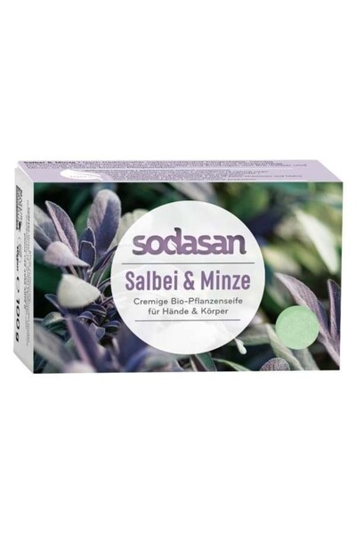 JollyMag Sapun Crema Bio Salvie si Menta 100 Gr Sodasan