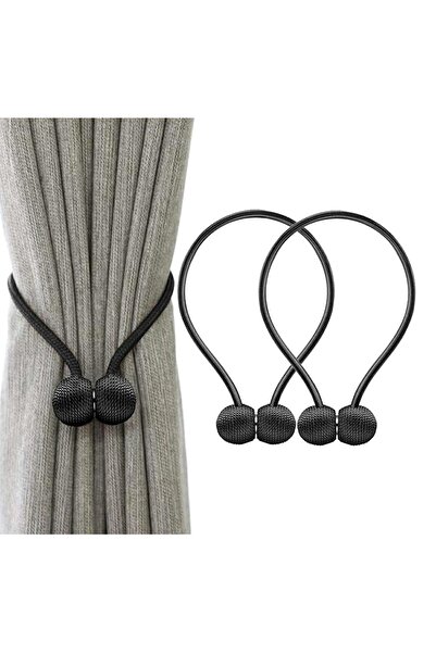 Avex Brățară magnetică pentru prindere de perdele/draperii, model BLACK BALLS