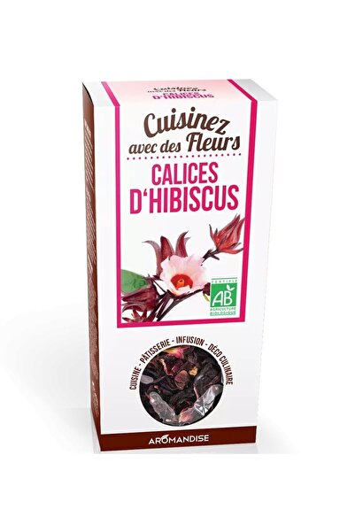 Aromandise Flori de hibiscus uz culinar bio, 80 g,