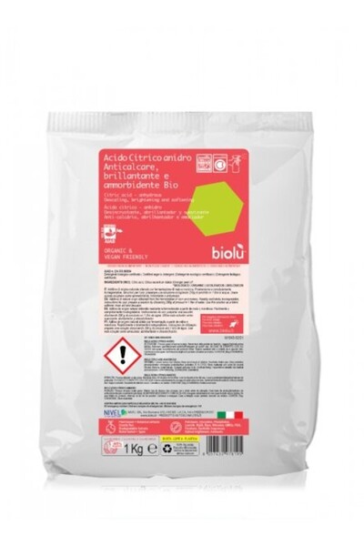 Biolu Citric Acid for Laundry, 1 kg (bag) -