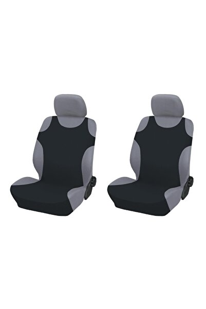 AMIO Huse auto tip maiou fata negru 2 buc