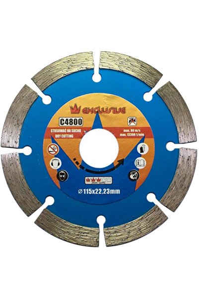 JollyMag Disc diamantat segmentat, beton, taiere uscata, 115 mm/22.23 mm, Ric...