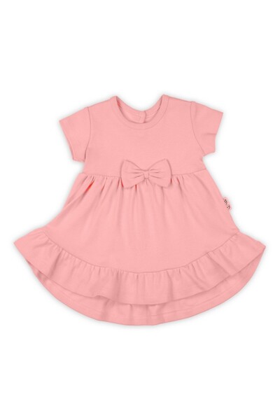 Nicol Rochie din bumbac cu mâneci scurte, roz Nana, mărimea 80